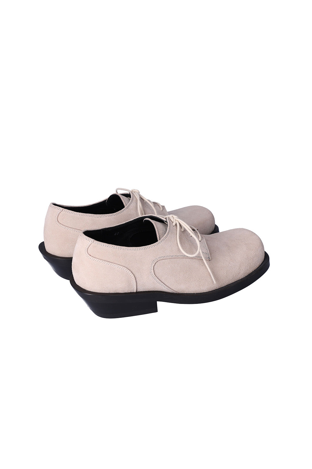 Nuosmiq Hardy Derby in Light Beige, stylish men's derby shoe with smooth leather finish and classic design.