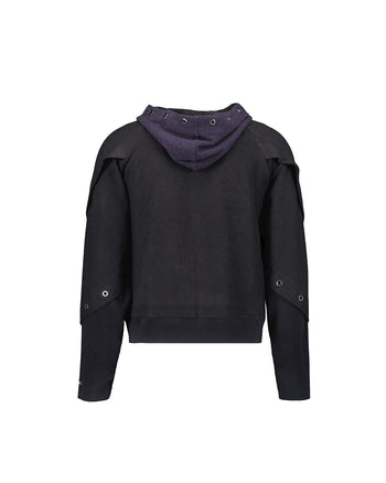 Gwimyeon Sweat à capuche zippé pour hommes