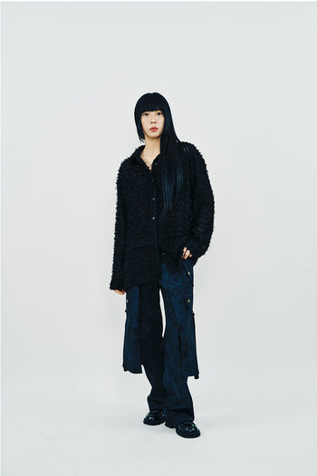 Phenomenon Seeper Taseel Fly shirt in black, casual long-sleeve shirt with a relaxed fit and stylish design.
