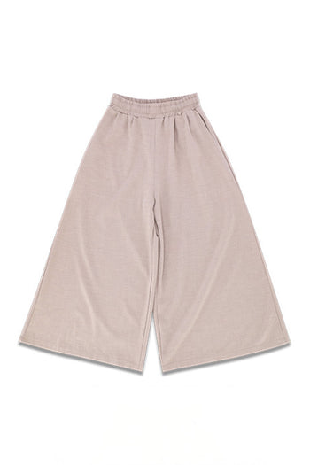 Reculer Maximal Wide Beige bottoms, one size, relaxed fit, with wide-leg design and beige fabric, displayed on a neutral background.
