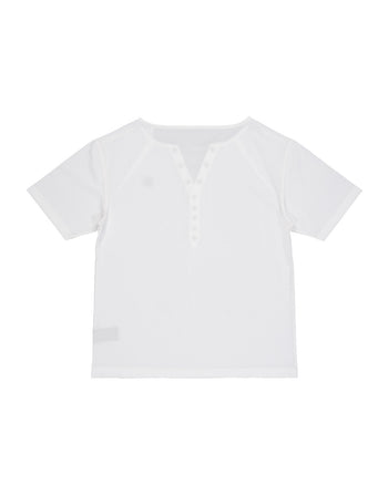 Bestowed Chivalry Pique Half Sleeve Off-White